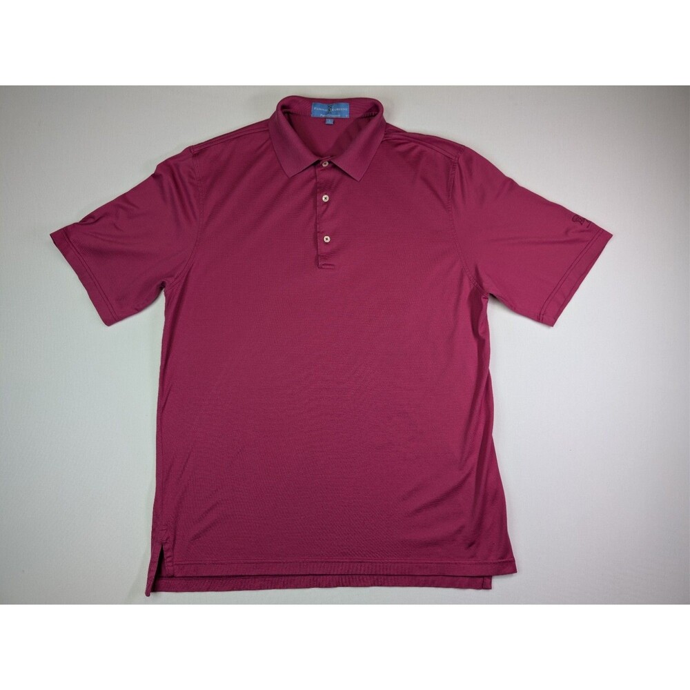 Fairway Greene Polo Shirt Shell Open Mens  Lg.  Pnk Solid PerformanceTech Golf